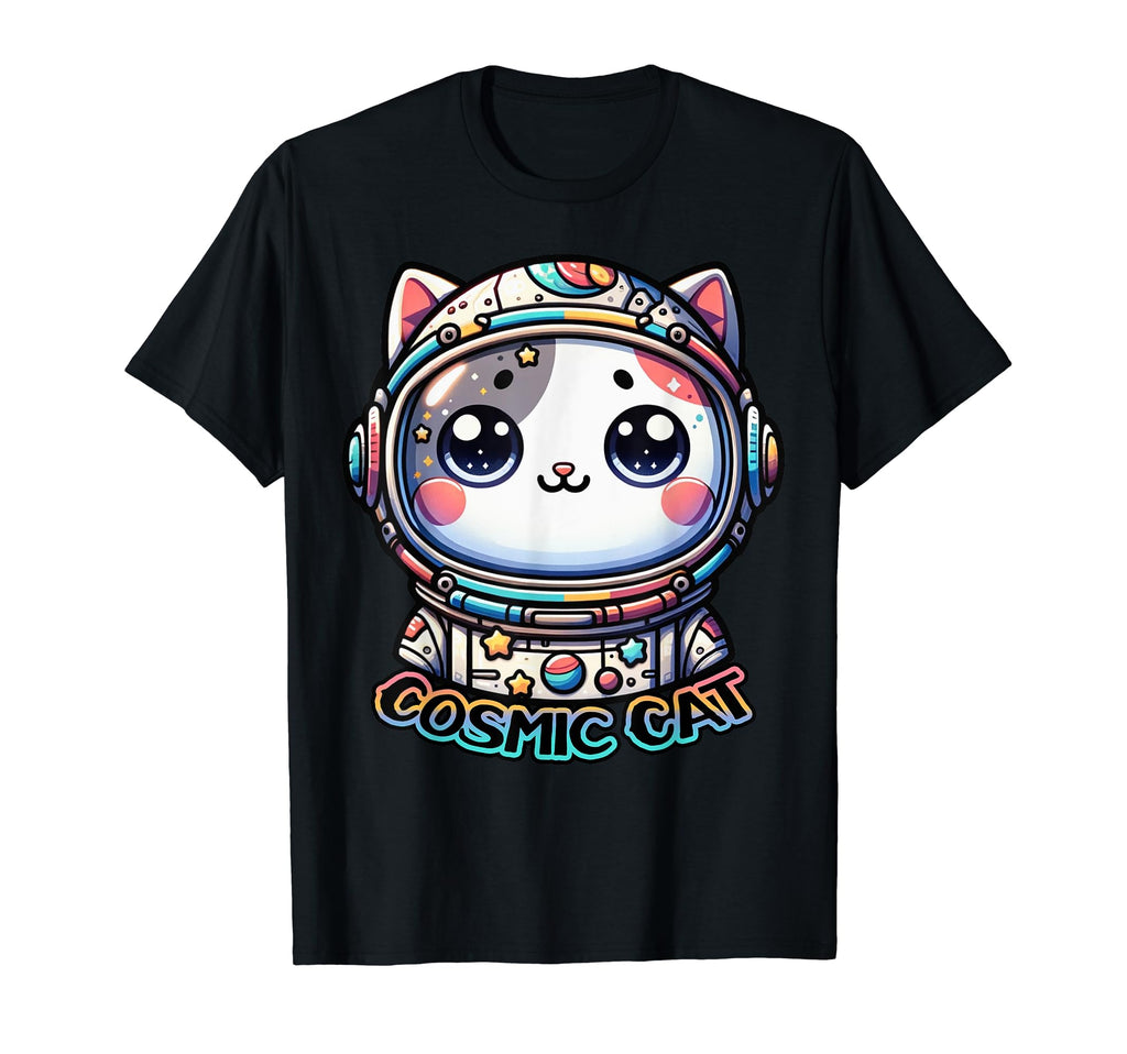 Cosmic Cat Astronaut T-Shirt - Unique Graphic Men Women - T-Shirt, Sweatshirt, Hoodie