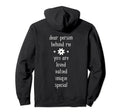 Dear Person Behind Me You Are Enough Hoodie - Novelty Apparel Unisex - T-Shirt, Sweatshirt, Hoodie