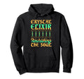 Healing Crystal Elixir Nourishing Soul Hoodie - Minimalist Print Unisex - T-Shirt, Sweatshirt, Hoodie