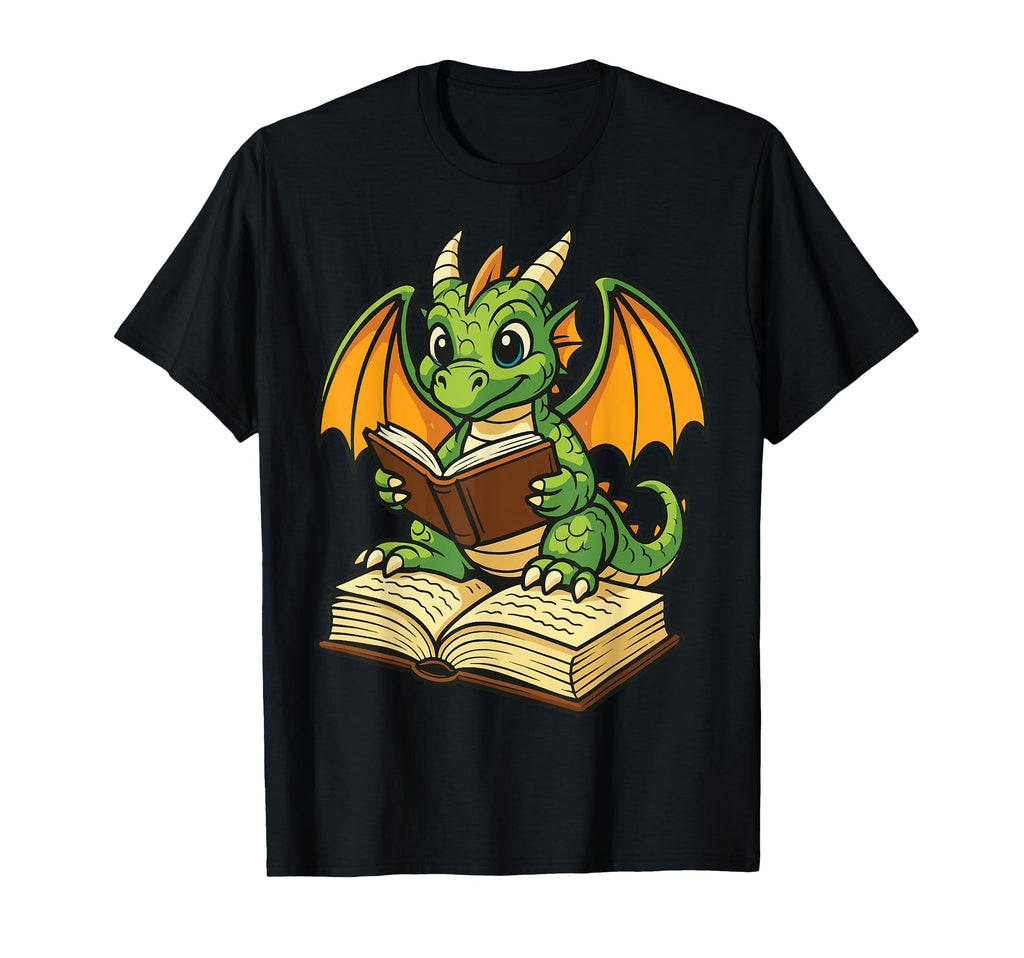 Book Dragon Reading Literature Sweatshirt - Novelty Apparel Men Women - T-Shirt, Sweatshirt, Hoodie