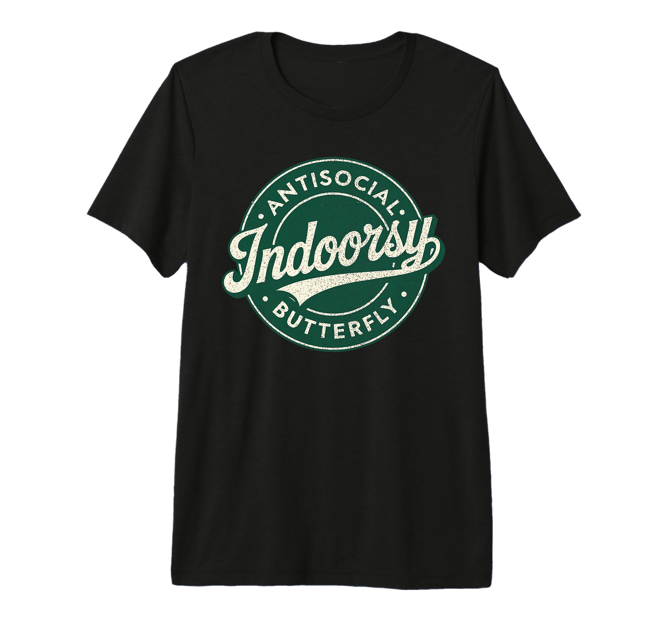 Indoorsy Antisocial Butterfly Antisocial T-Shirt - Unique Graphic Unisex - T-Shirt, Sweatshirt, Hoodie