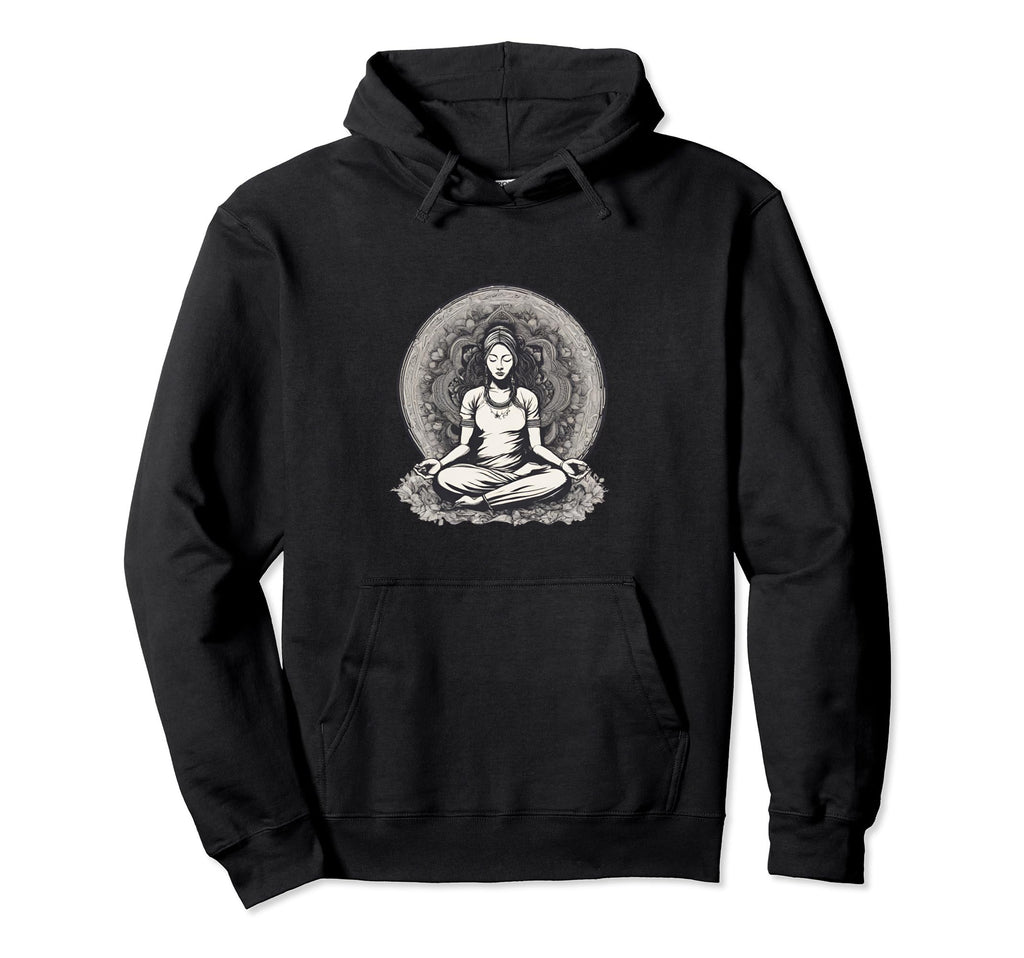 Zen Harmony Collection Meditation Hoodie - Minimalist Print for Adults - T-Shirt, Sweatshirt, Hoodie