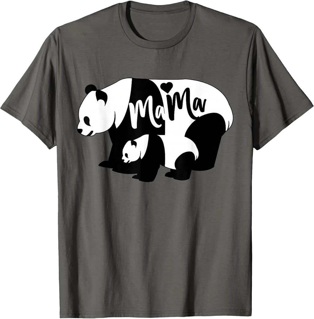 Cute Panda Mama & Cub Bear Mom Unisex T-shirt, Sweatshirt, Hoodie, Long Sleeve Tee - T-Shirt, Sweatshirt, Hoodie