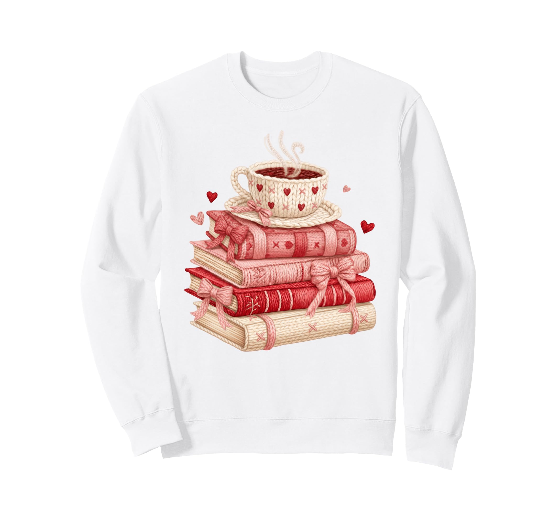 Valentines Book Coffee Lover Latch Sweatshirt - Minimalist Print Unisex - T-Shirt, Sweatshirt, Hoodie