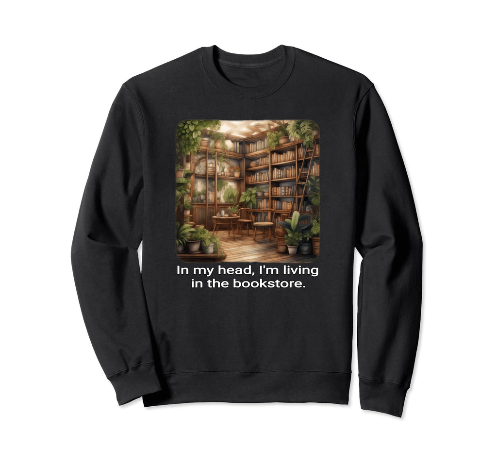 Bibliophiles Dream Delightfully Sweatshirt - Minimalist Print Men Women - T-Shirt, Sweatshirt, Hoodie