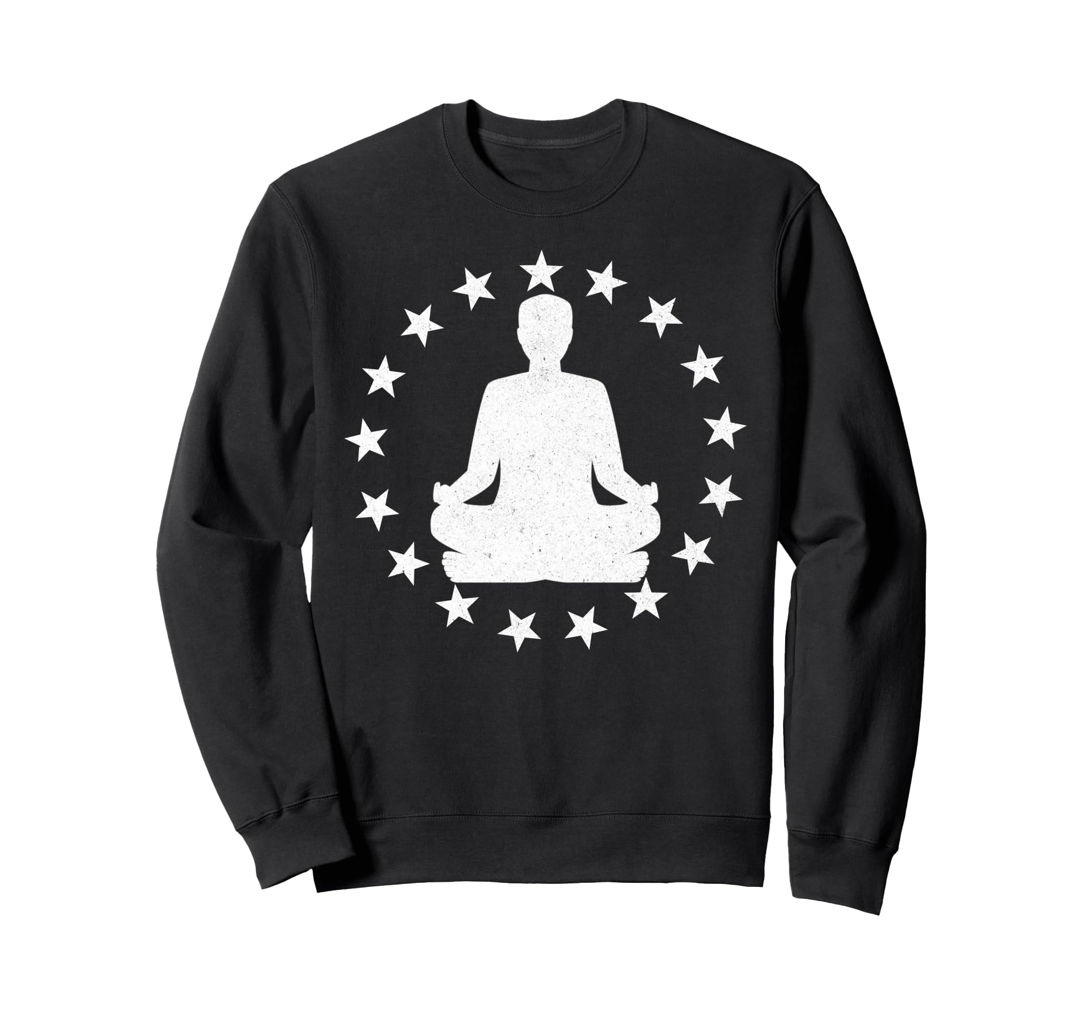 Yoga Pose Stars Yogi Spiritual Sweatshirt - Minimalist Print Men Women - T-Shirt, Sweatshirt, Hoodie
