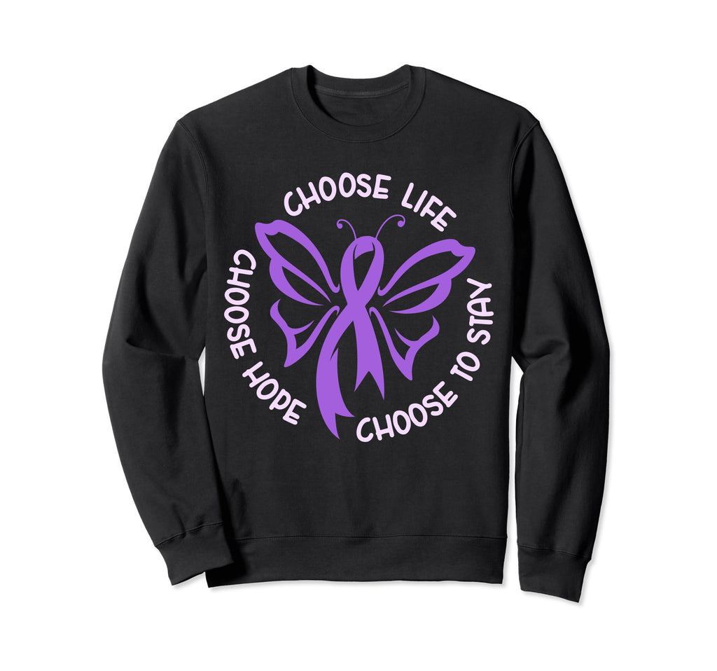Choose Life Support Survivor Sweatshirt - Fun Novelty Design Men Women - T-Shirt, Sweatshirt, Hoodie