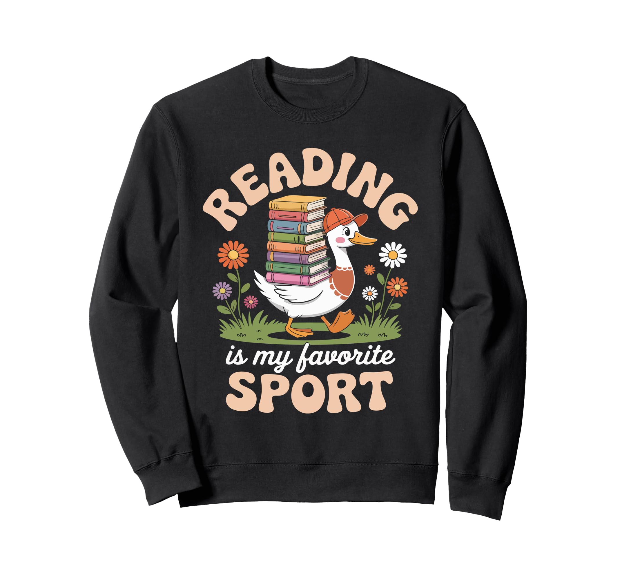 Reading Is My Favorite Sport Sweatshirt - Casual Everyday Wear Men Women - T-Shirt, Sweatshirt, Hoodie