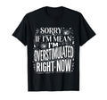 Sorry If Im Mean Im Overstimulated T-Shirt - Custom Art Print Men Women - T-Shirt, Sweatshirt, Hoodie