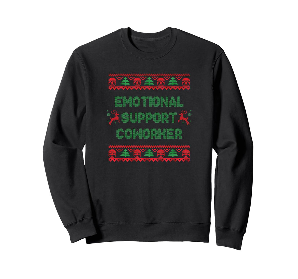 Emotional Support Coworker Funny Sweatshirt - Minimalist Print for Adults - T-Shirt, Sweatshirt, Hoodie
