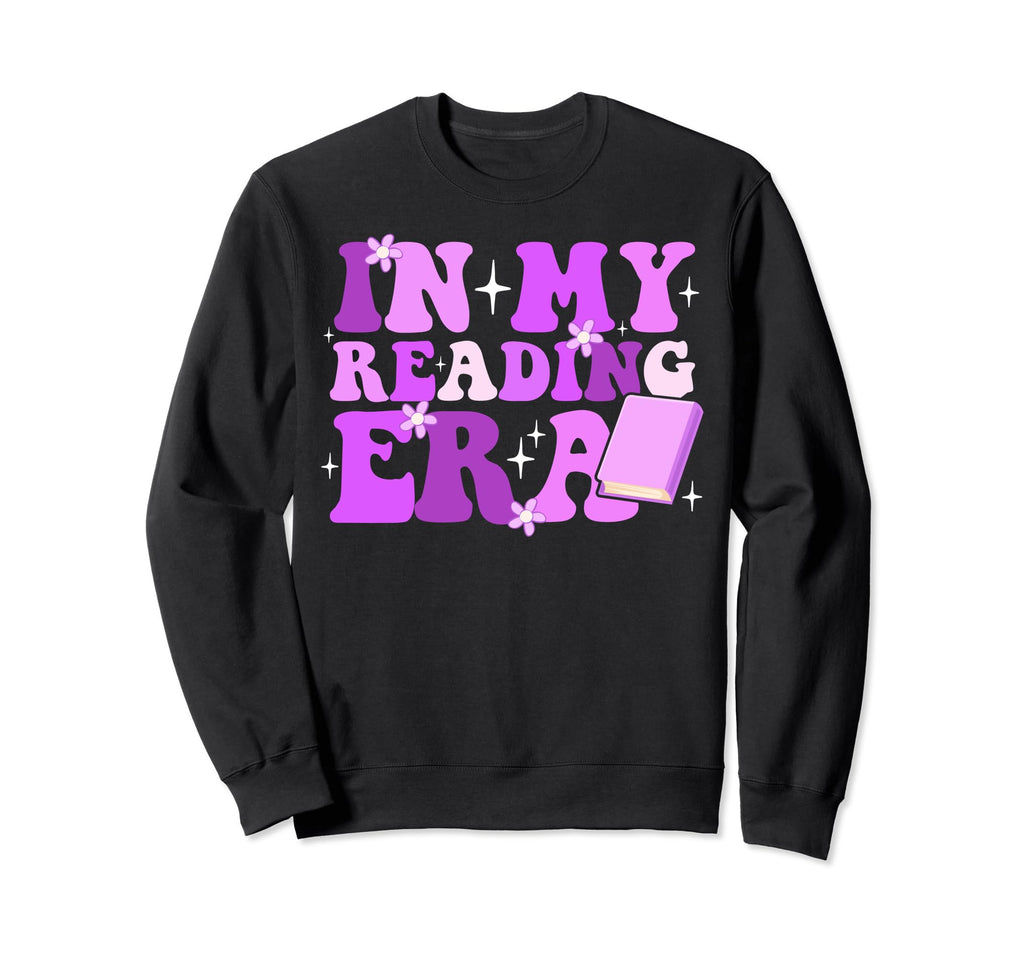 My Reading Era Groovy Book Sweatshirt - Casual Everyday Wear Men Women - T-Shirt, Sweatshirt, Hoodie