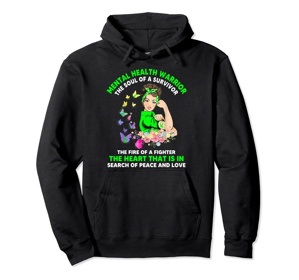 Butterfly Mental Health Awareness Hoodie - Streetwear Style for Adults - T-Shirt, Sweatshirt, Hoodie