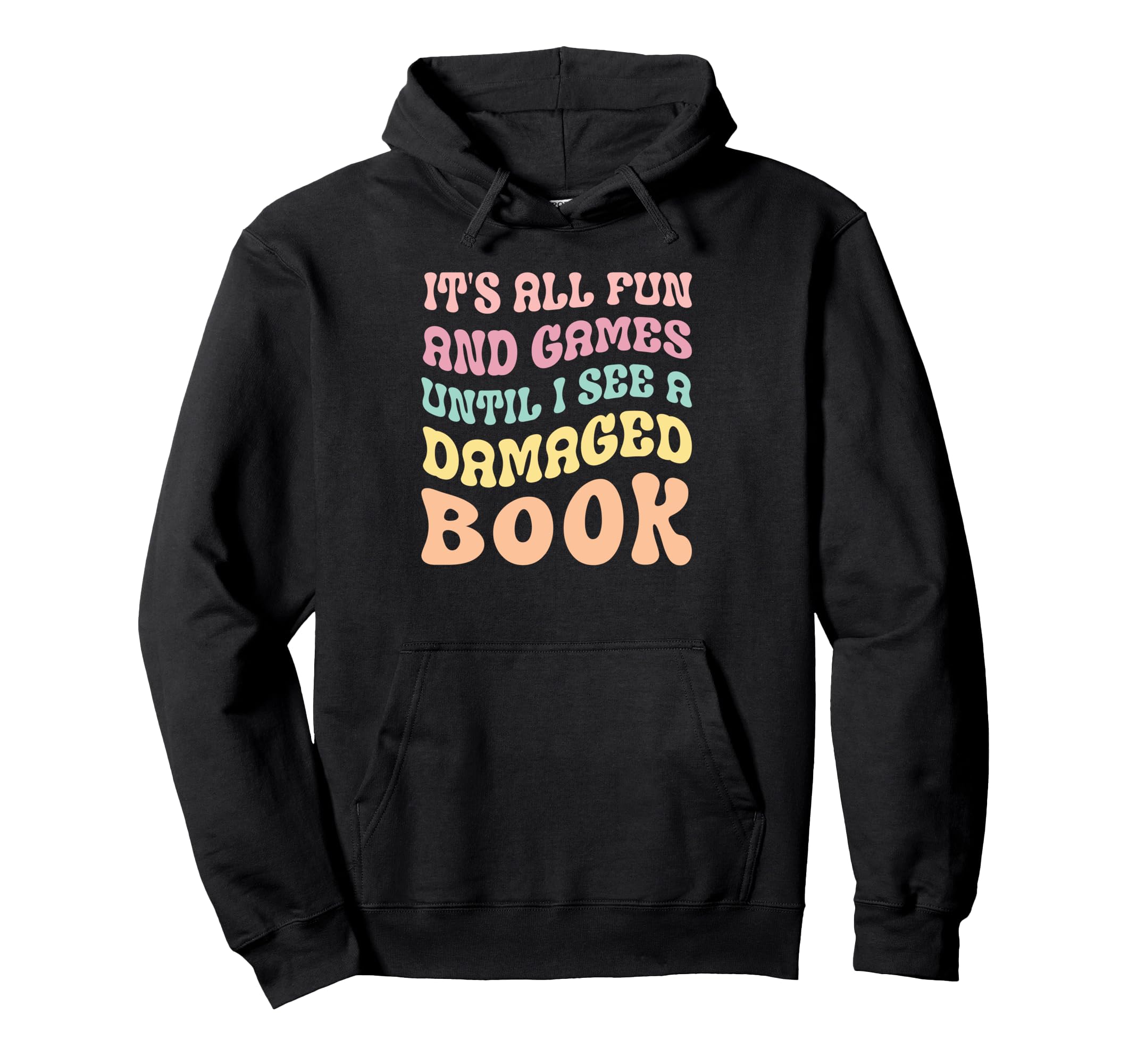 Groovy Bibliophile Book Lover Hoodie - Fun Novelty Design for Adults - T-Shirt, Sweatshirt, Hoodie