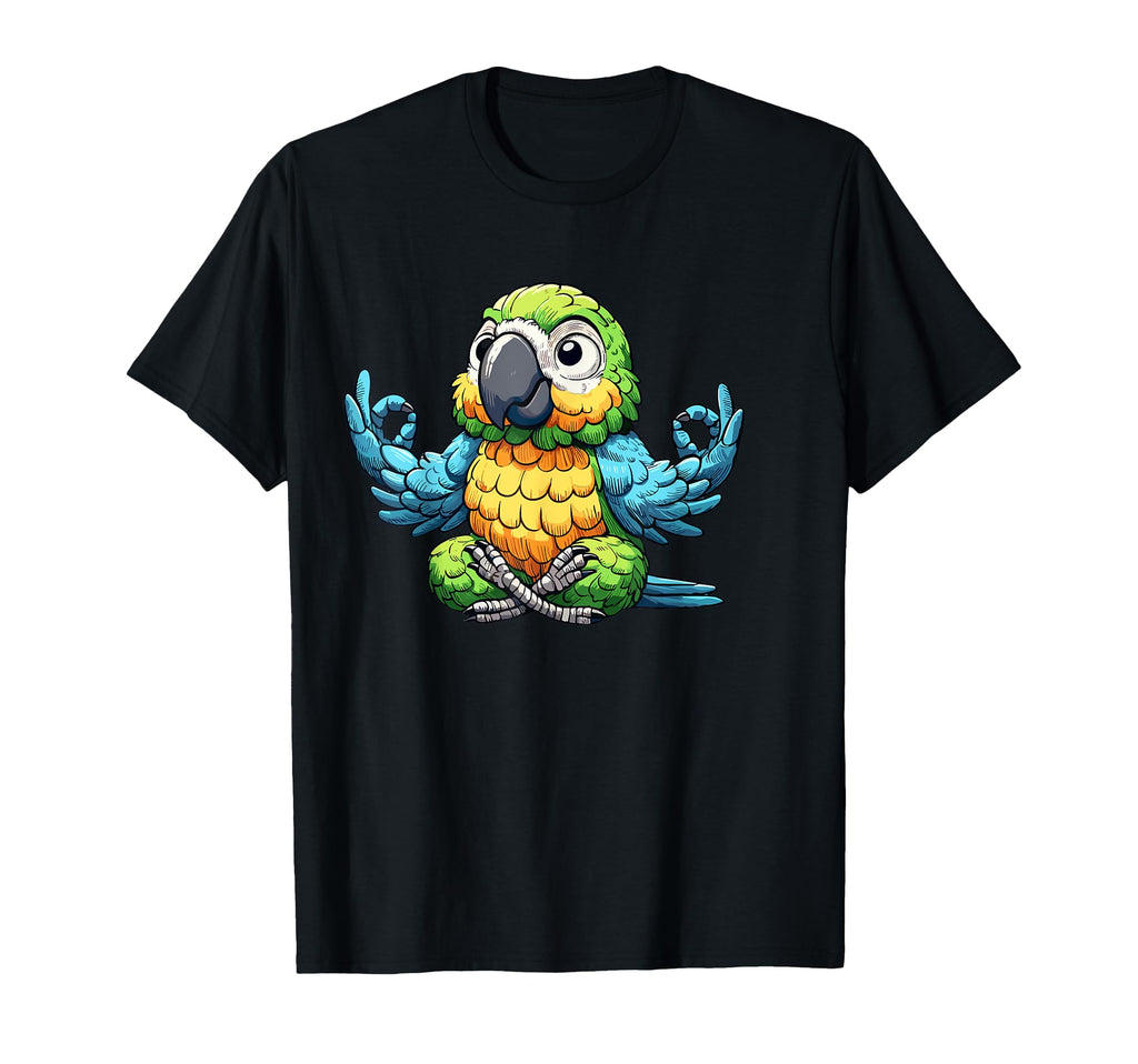 Meditation Parrot Yoga Pose Relaxing T-Shirt - Novelty Apparel Men Women - T-Shirt, Sweatshirt, Hoodie