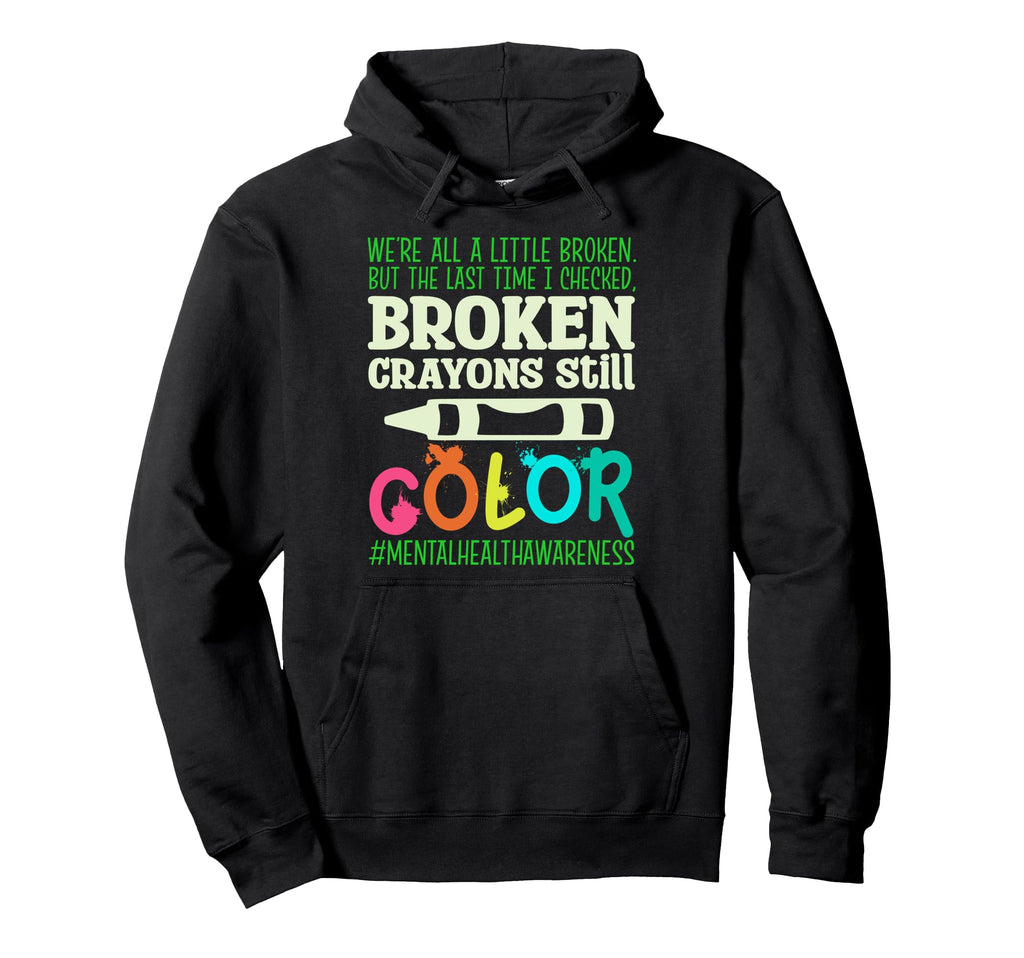 Broken Crayons Stronger Together Hoodie - Minimalist Print for Adults - T-Shirt, Sweatshirt, Hoodie