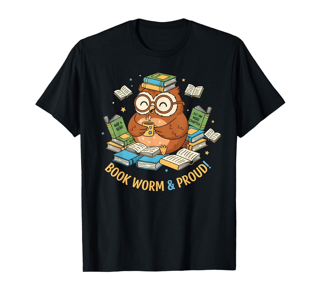 Funny Bookworm Book Lover Reader Gift T-Shirt - Custom Art Print Unisex - T-Shirt, Sweatshirt, Hoodie