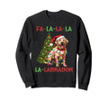 Fa La Labrador Retriever Dog Lights Sweatshirt - Graphic Print for Adults - T-Shirt, Sweatshirt, Hoodie