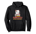 Book Lover Nerd Librarian Cat School Hoodie - Streetwear Style Unisex - T-Shirt, Sweatshirt, Hoodie