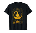 Golden Meditation Lotus Zen Yoga T-Shirt - Fun Novelty Design Men Women - T-Shirt, Sweatshirt, Hoodie