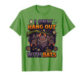 Funny Introvert I Only Hang Out Bats T-Shirt - Minimalist Print Men Women - T-Shirt, Sweatshirt, Hoodie