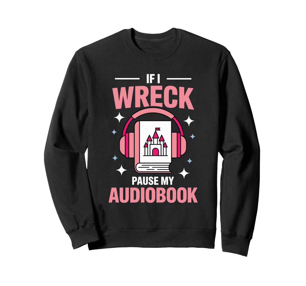Funny Audiobook Fantasy Equipment Sweatshirt - Minimalist Print for Adults - T-Shirt, Sweatshirt, Hoodie