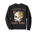 Overstimulated Emo Meme Funny Meme Sweatshirt - Graphic Print Men Women - T-Shirt, Sweatshirt, Hoodie