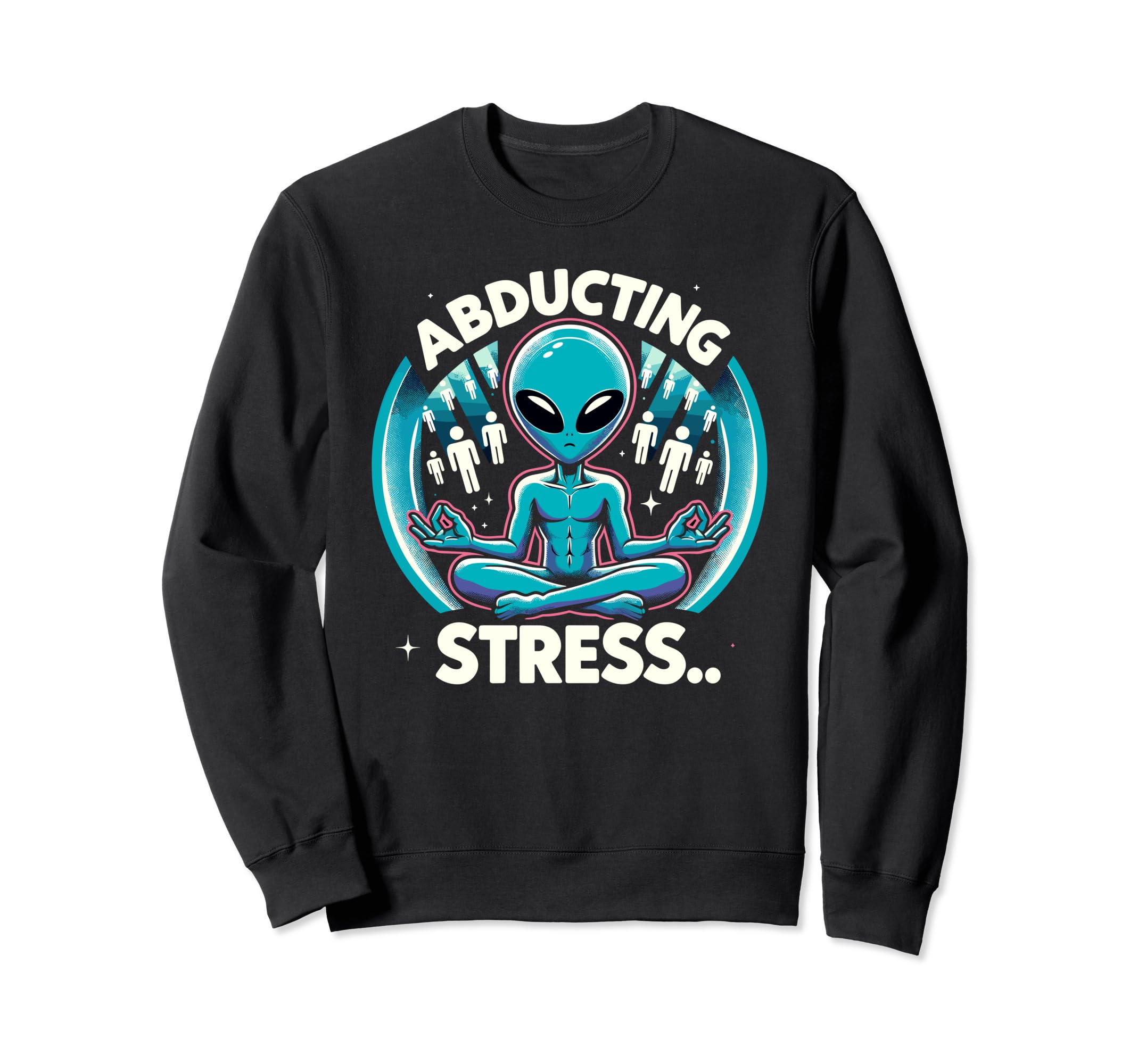 Ghost Monster Meditation Sweatshirt - Aesthetic Graphic for Adults - T-Shirt, Sweatshirt, Hoodie