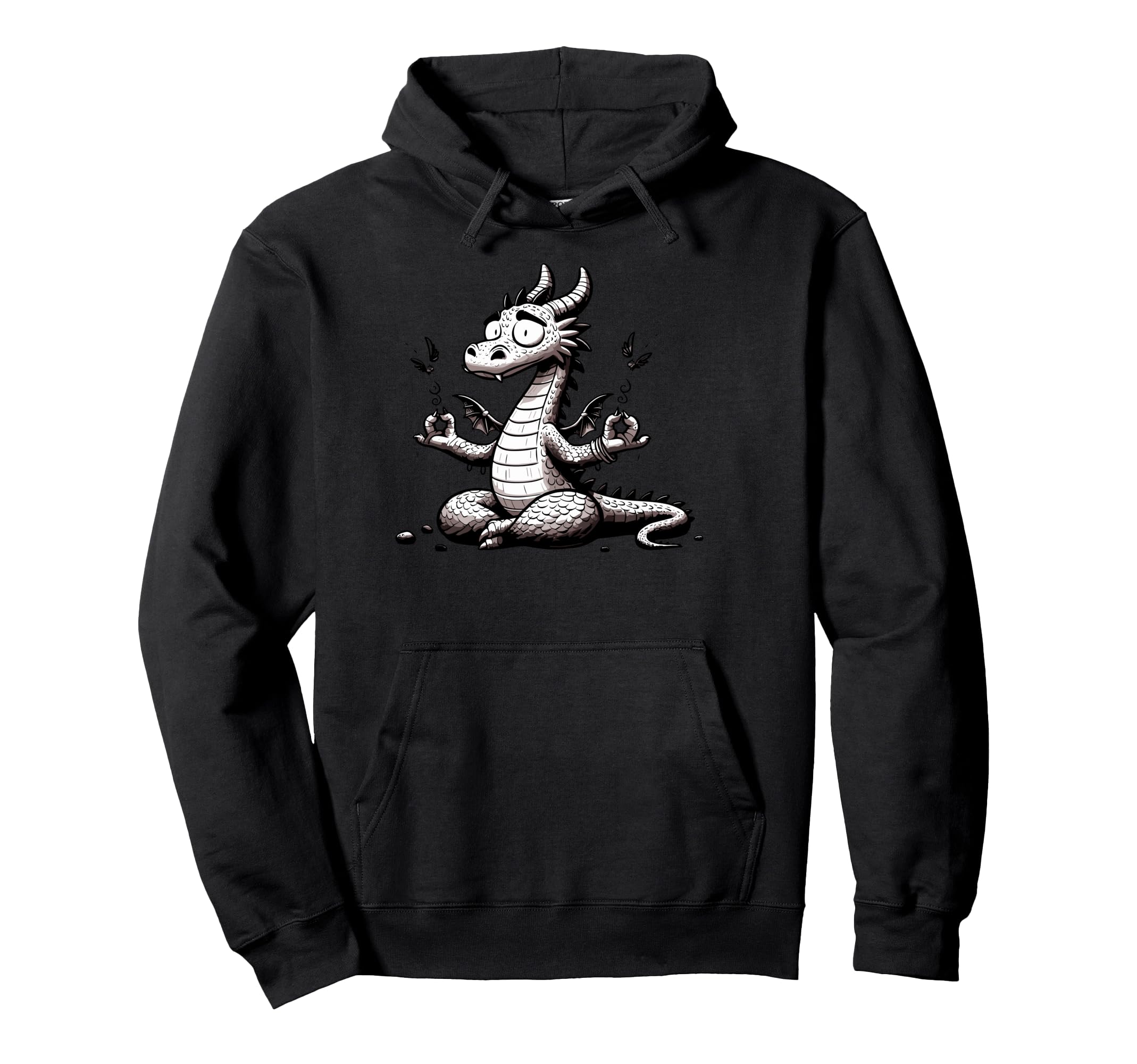 Meditation Dragon Yoga Pose Relaxing Hoodie - Unique Graphic for Adults - T-Shirt, Sweatshirt, Hoodie