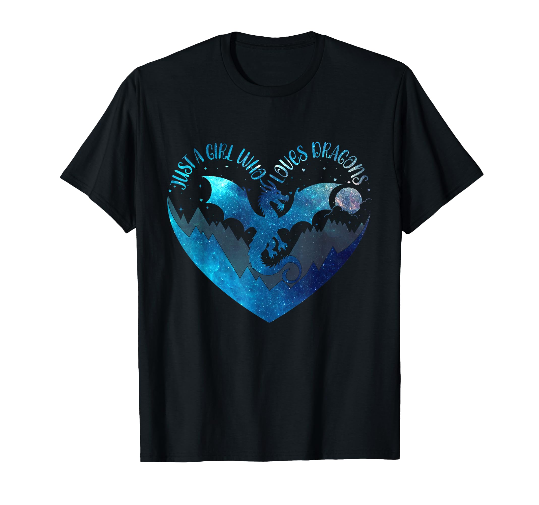 Just Who Loves Dragons Heart Dragon T-Shirt - Custom Art Print for Adults - T-Shirt, Sweatshirt, Hoodie