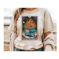 #808 Emotional Dumpster Fire Skeleton Tarot Card Print Crew Neck T-Shirts, Hoodie, Sweatshirt - T-Shirt, Sweatshirt, Hoodie