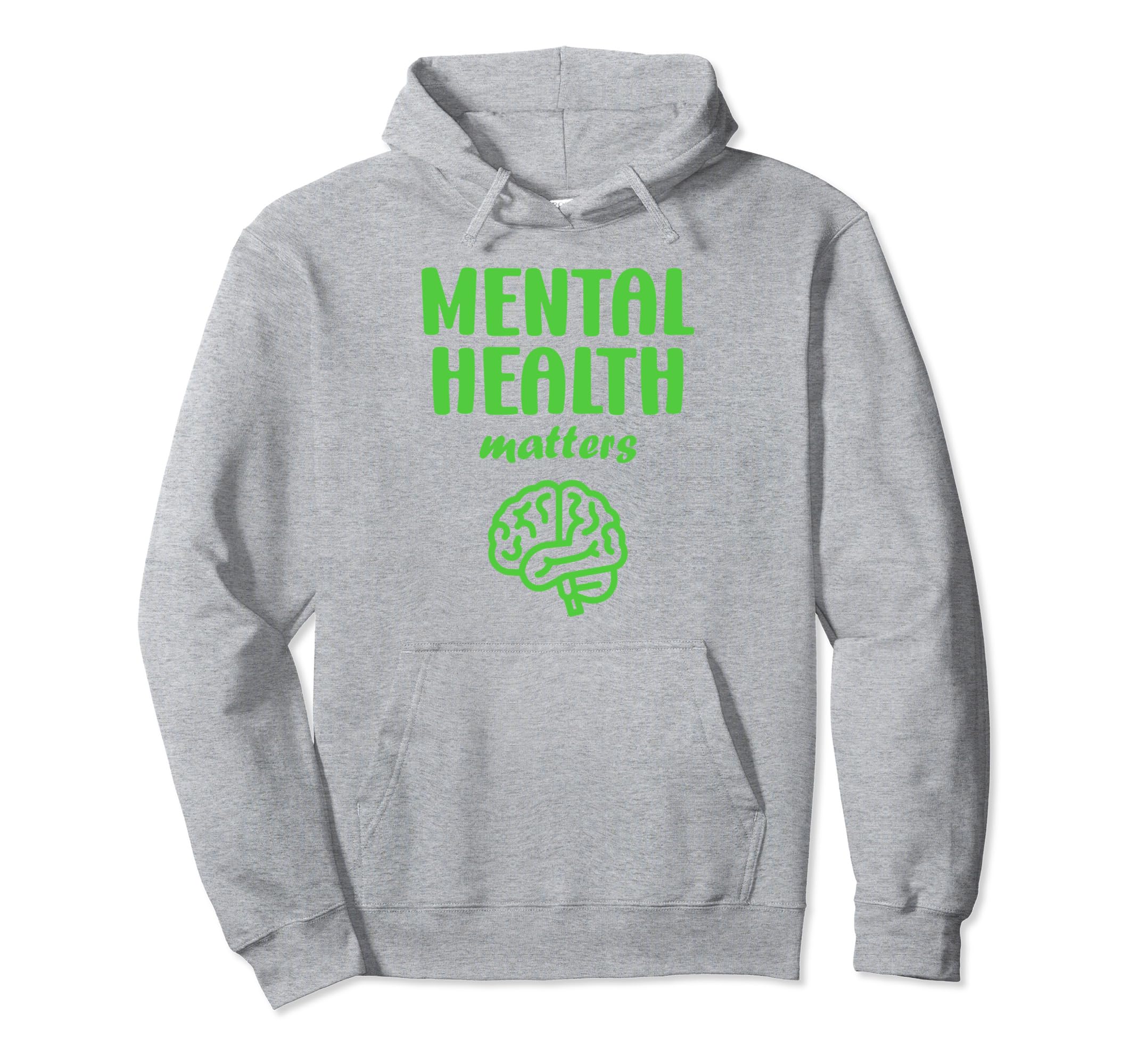 Simple Support Brain Illness Mental Hoodie - Minimalist Print Men Women - T-Shirt, Sweatshirt, Hoodie