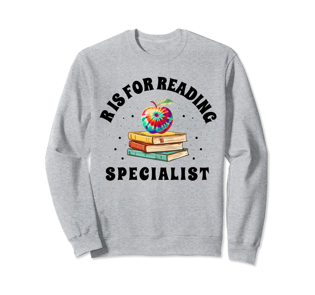 R Is Reading Specialist Books Sweatshirt - Minimalist Print for Adults - T-Shirt, Sweatshirt, Hoodie