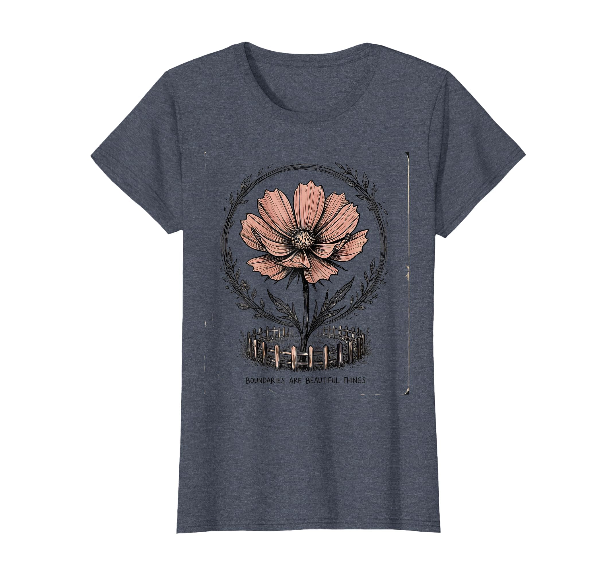 Boundaries Are Beautiful Mental Health T-Shirt - Unique Graphic Unisex - T-Shirt, Sweatshirt, Hoodie