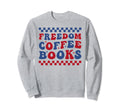 Librarian Book Club 4Th July Freedom Sweatshirt - Minimalist Print Unisex - T-Shirt, Sweatshirt, Hoodie