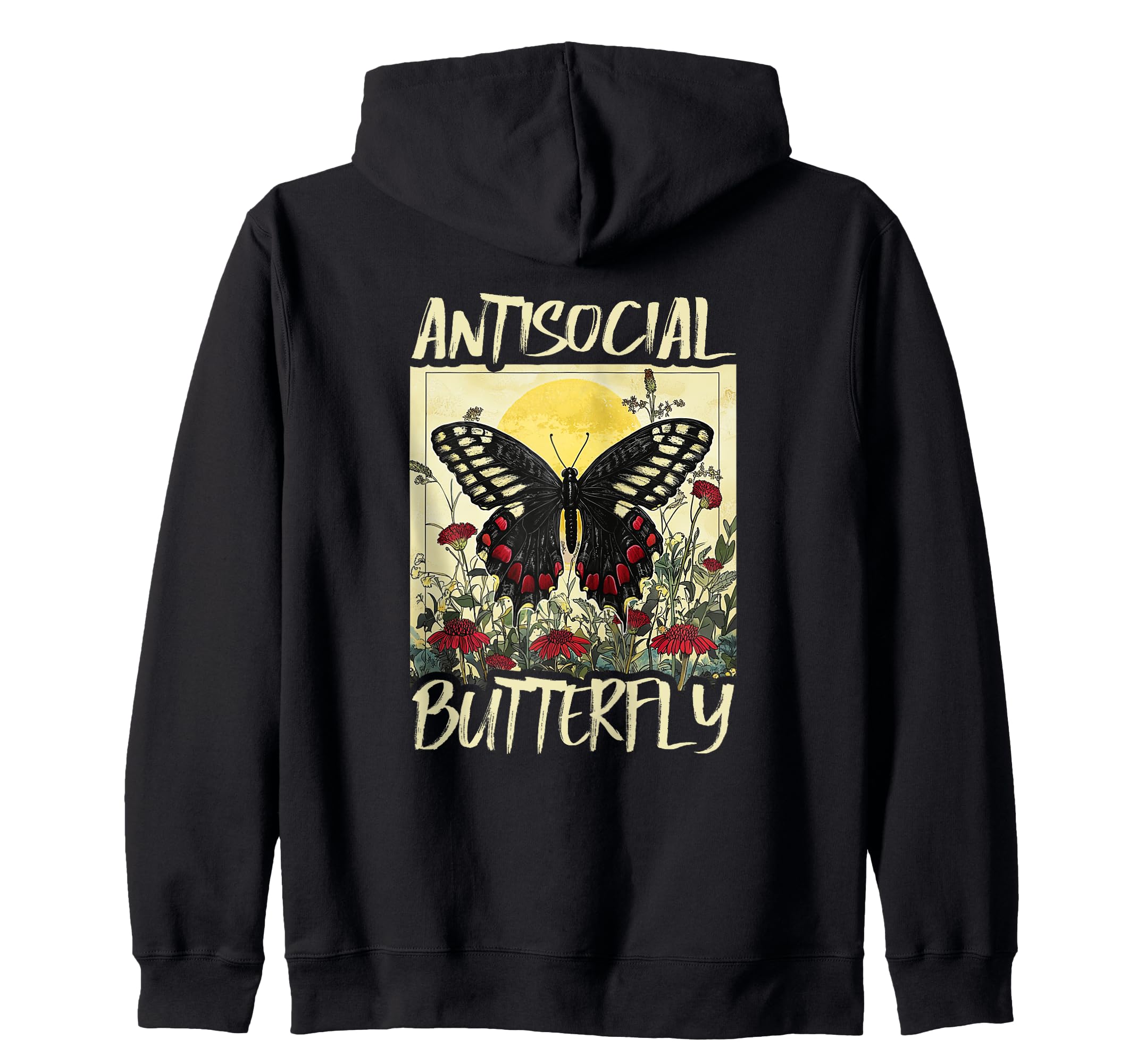 Antisocial Butterfly Gift T-Shirt - Graphic Print Unisex - T-Shirt, Sweatshirt, Hoodie