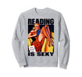 Reading Is Sexy Blonde Pin Up Sweatshirt - Streetwear Style for Adults - T-Shirt, Sweatshirt, Hoodie