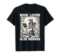 Book Lover Club Member Floral Skeleton T-Shirt - Custom Art Print Unisex - T-Shirt, Sweatshirt, Hoodie