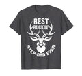 Mens Best Buckin Step Dad Ever Deer T-Shirt - Aesthetic Graphic Unisex - T-Shirt, Sweatshirt, Hoodie