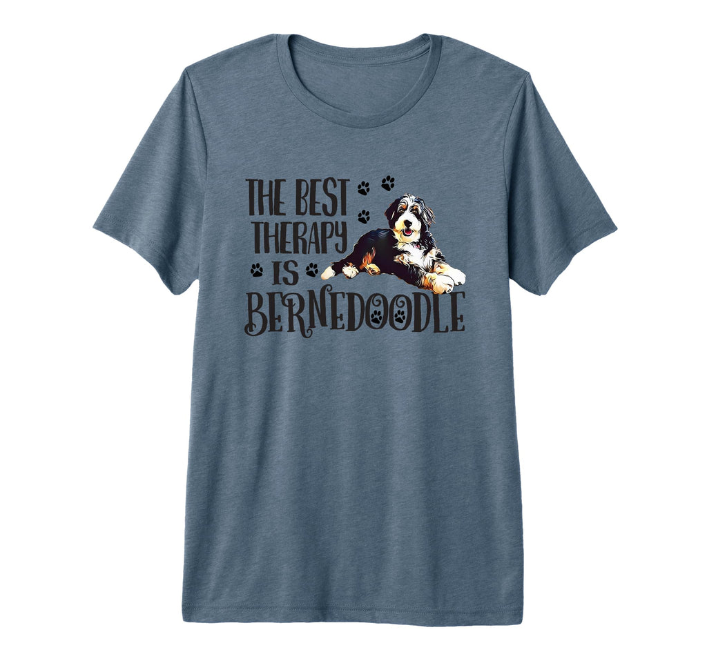 Mens Womens Best Therapy Bernedoodle T-Shirt - Casual Everyday Wear Unisex - T-Shirt, Sweatshirt, Hoodie