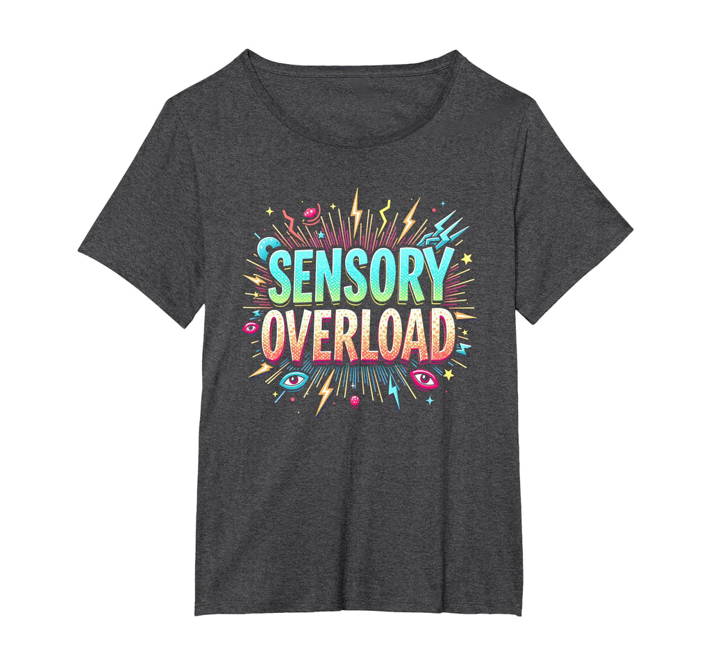 Sensory Overload Im Overstimulated Art T-Shirt - Trendy Graphic for Adults - T-Shirt, Sweatshirt, Hoodie