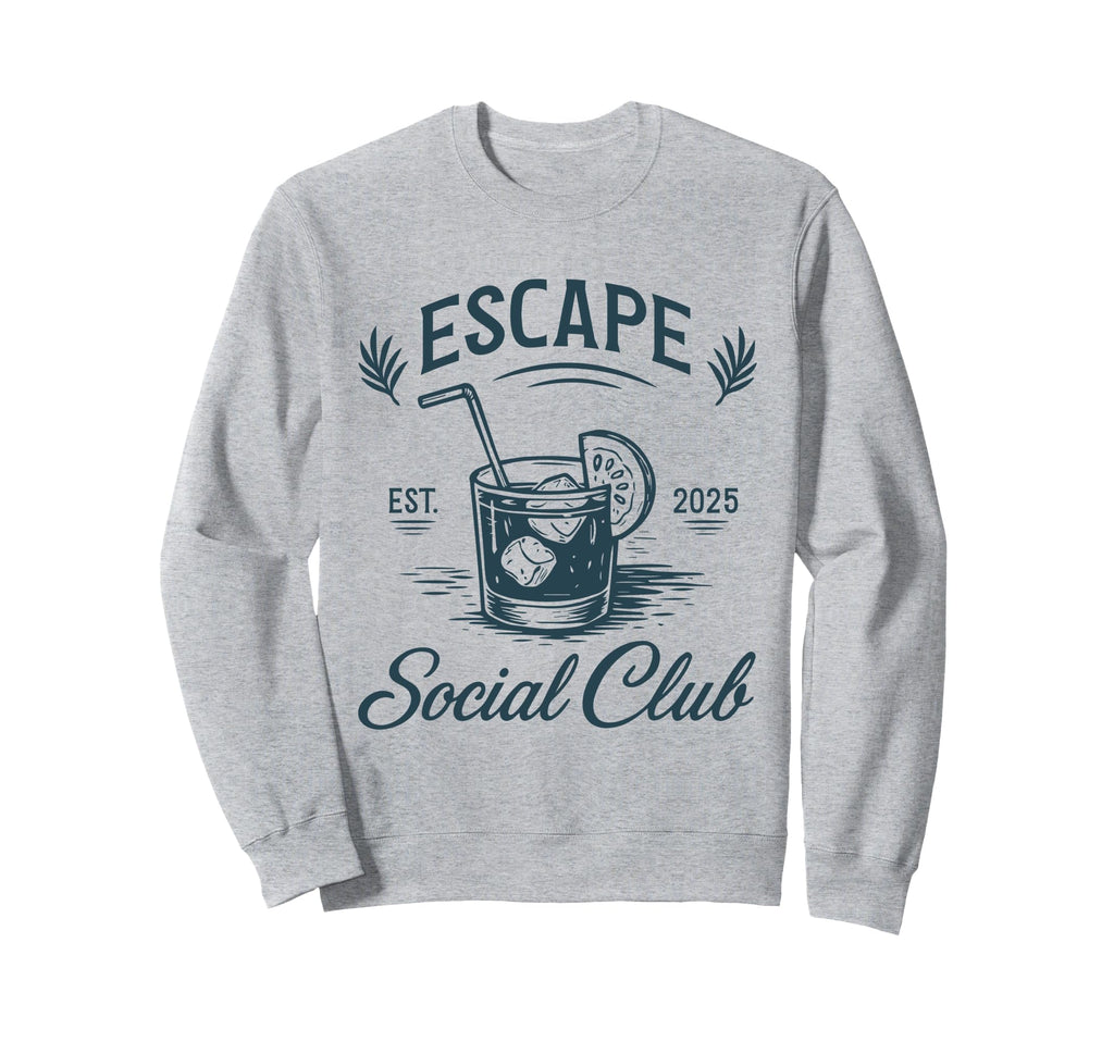 Escape Social Club Island Luxe Introvert Sweatshirt - Graphic Print Unisex - T-Shirt, Sweatshirt, Hoodie