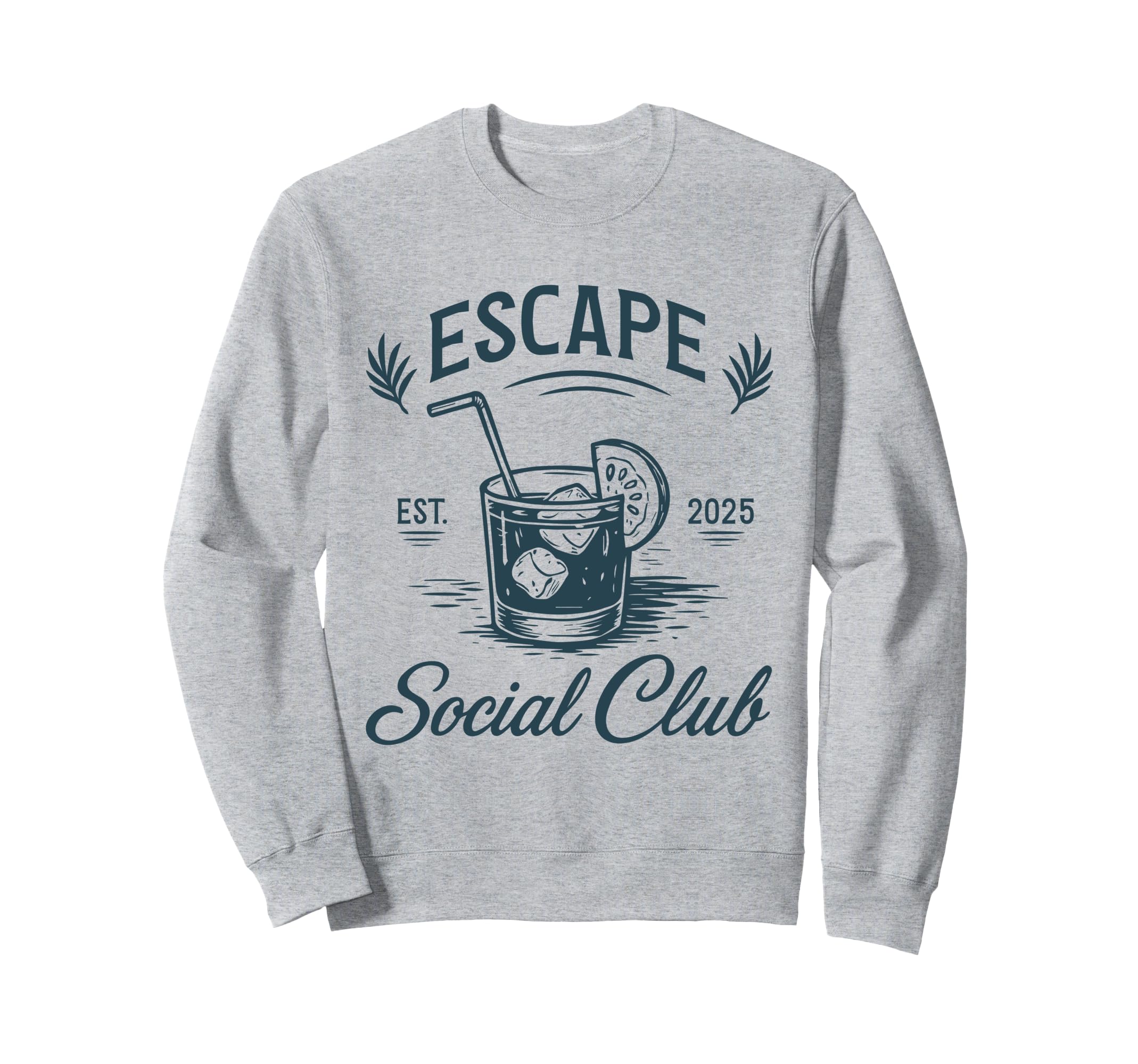 Escape Social Club Island Luxe Introvert Sweatshirt - Graphic Print Unisex - T-Shirt, Sweatshirt, Hoodie