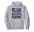 Myalgic Encephalomyelitis Is Daily Hoodie - Trendy Graphic for Adults - T-Shirt, Sweatshirt, Hoodie