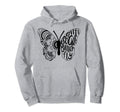 Anti Social Butterfly Introvert Funny Hoodie - Aesthetic Graphic Unisex - T-Shirt, Sweatshirt, Hoodie