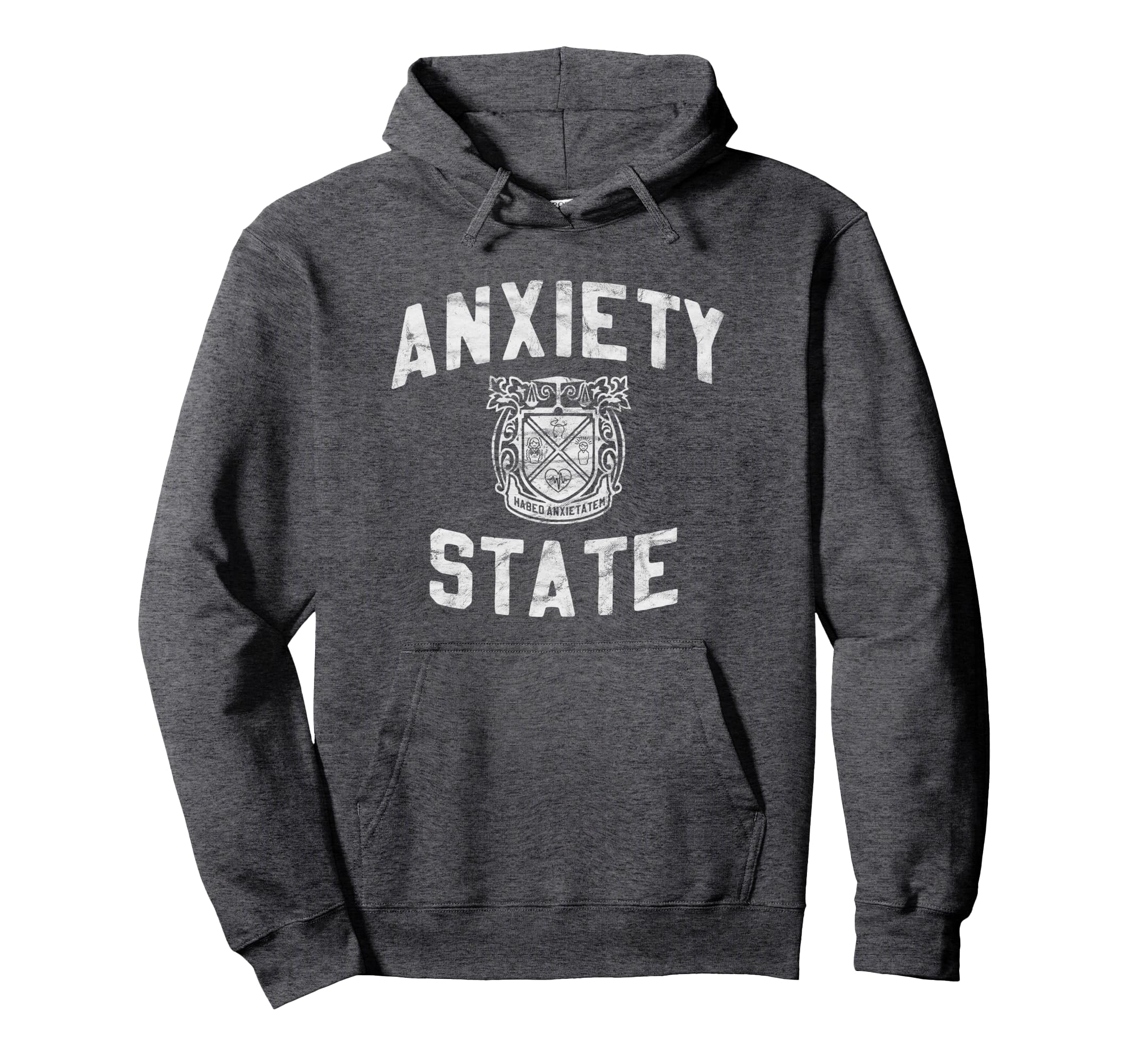Anxiety State College Inspired Hoodie - Custom Art Print for Adults - T-Shirt, Sweatshirt, Hoodie