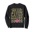 Overstimulated Soccer Mom Leopard Sweatshirt - Novelty Apparel for Adults - T-Shirt, Sweatshirt, Hoodie