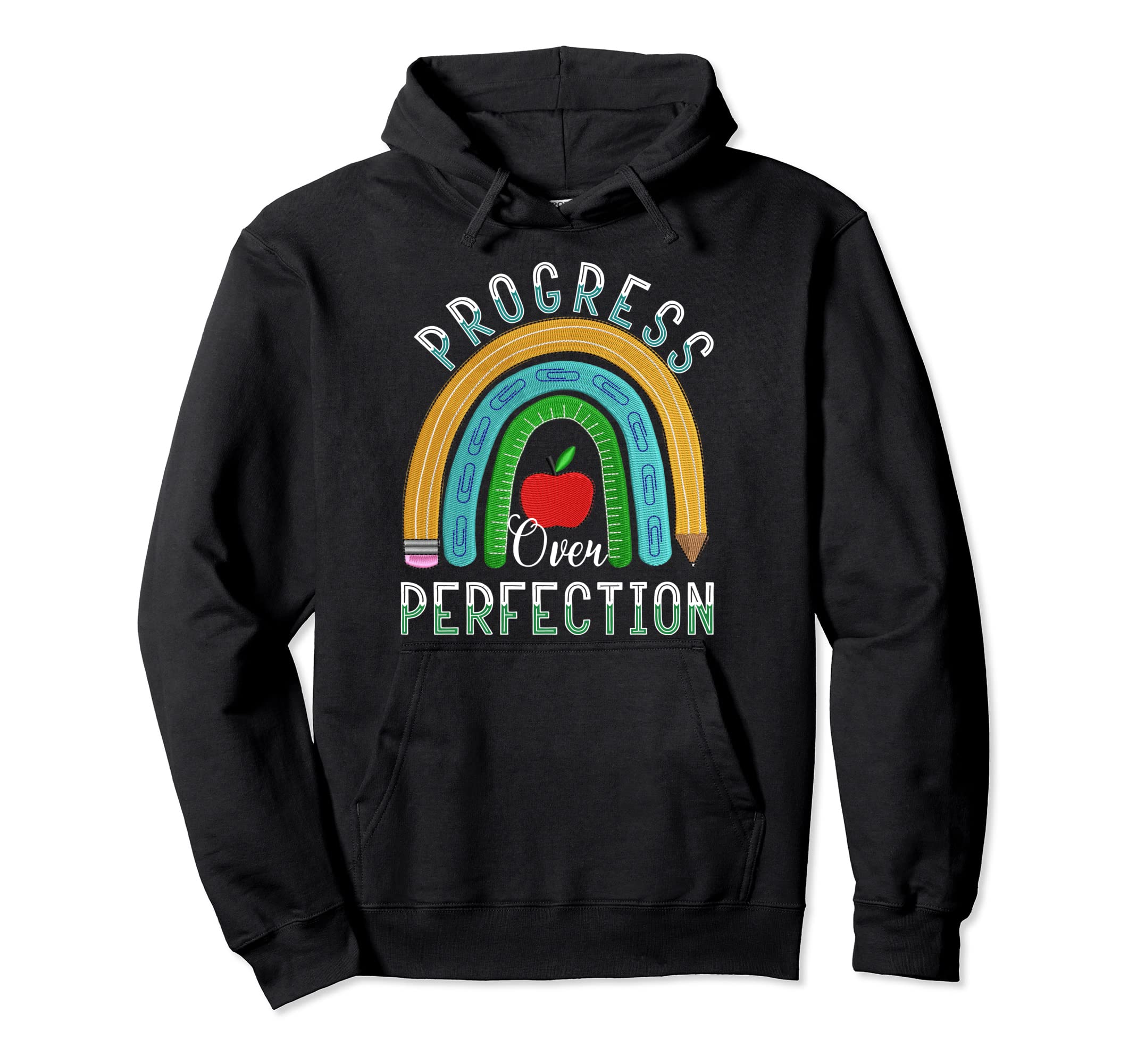 Motivational Progress Over Perfection Hoodie - Trendy Graphic for Adults - T-Shirt, Sweatshirt, Hoodie