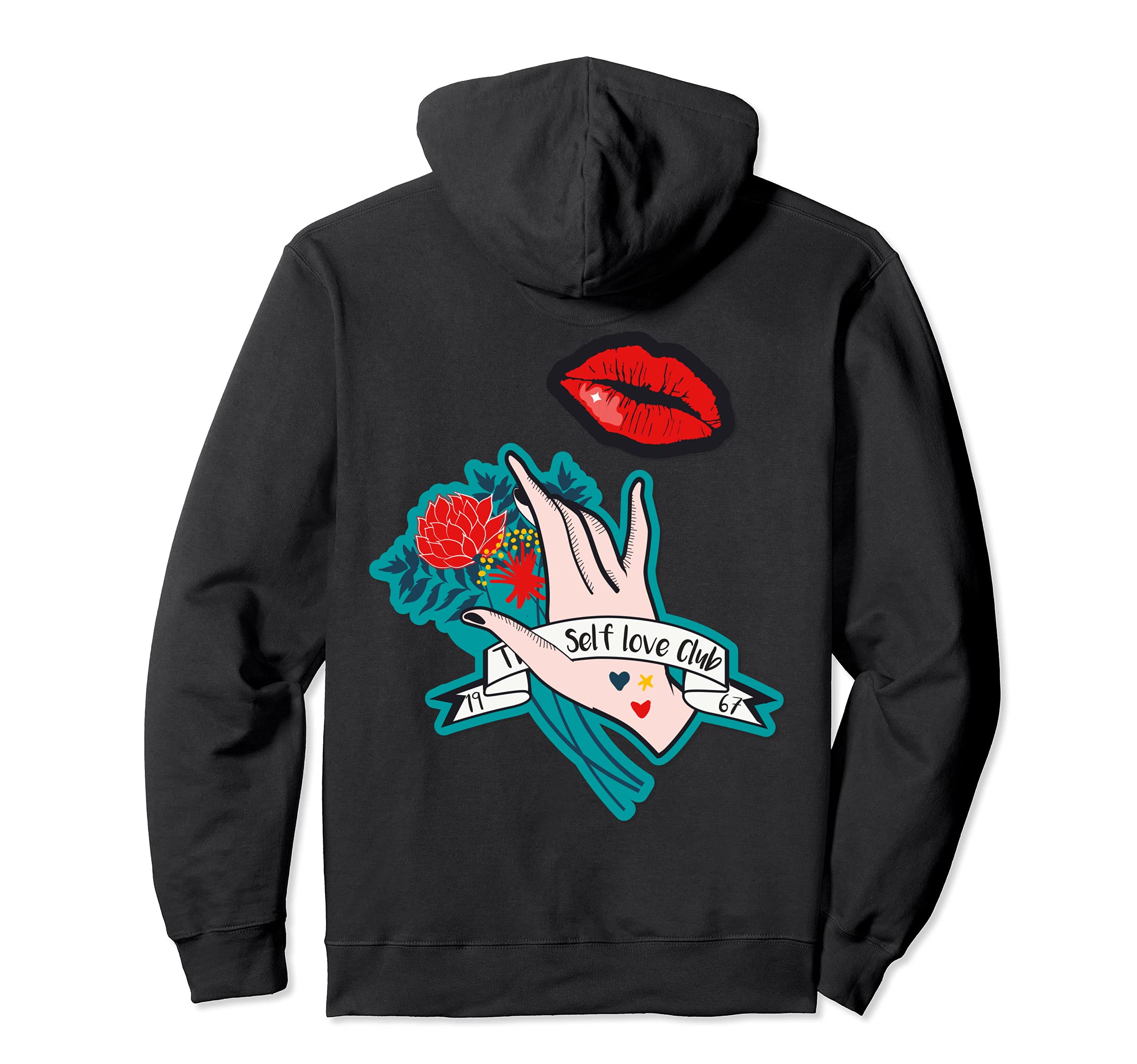 Self Love Clubs Hip Feminist Phrase Hoodie - Custom Art Print Unisex - T-Shirt, Sweatshirt, Hoodie