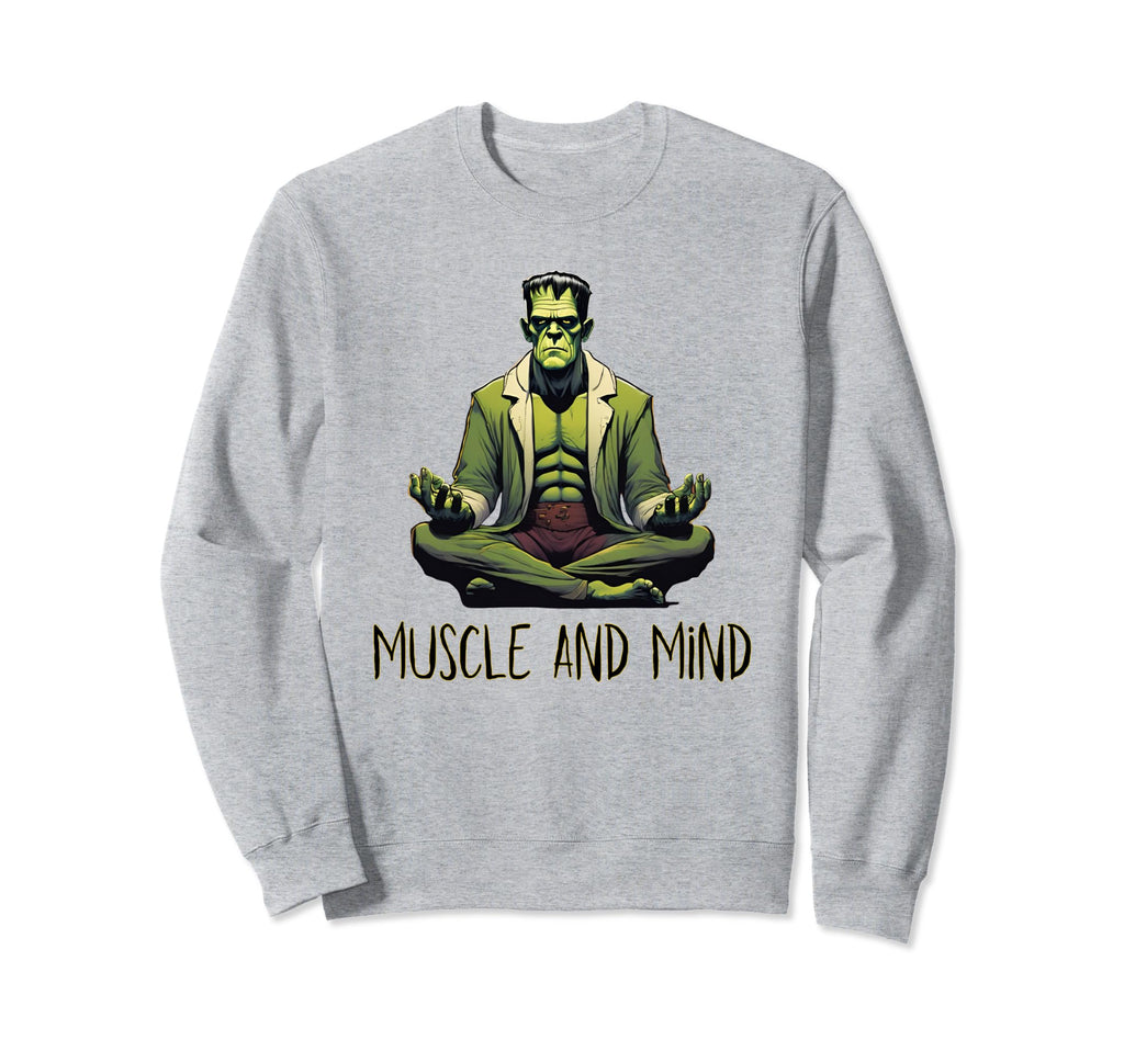 Frankenstein Meditating Sweatshirt - Casual Everyday Wear for Adults - T-Shirt, Sweatshirt, Hoodie