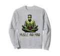 Frankenstein Meditating Sweatshirt - Casual Everyday Wear for Adults - T-Shirt, Sweatshirt, Hoodie